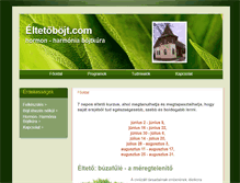 Tablet Screenshot of eltetobojt.com